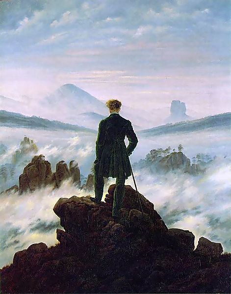 Caspar David Friedrich - Bulutların Üstünde Yolculuk / Sanat Akımları - Romantizm Sanat Akımı