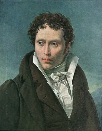 Ressam Ludwig Sigismund Ruhl tarafından yapılan Arthur Schopenhauer portresi - 1815