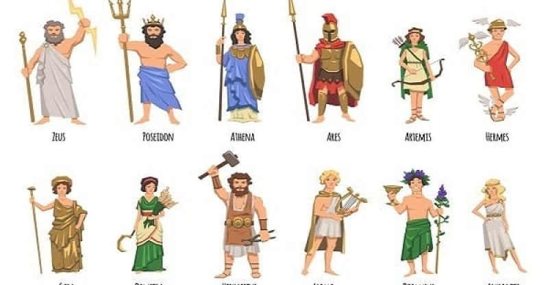 Who created all gods of Greek?