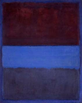 No. 61 (Rust and Blue), 1953 by Mark Rothko - The Most Famous Paintings in American Art History.