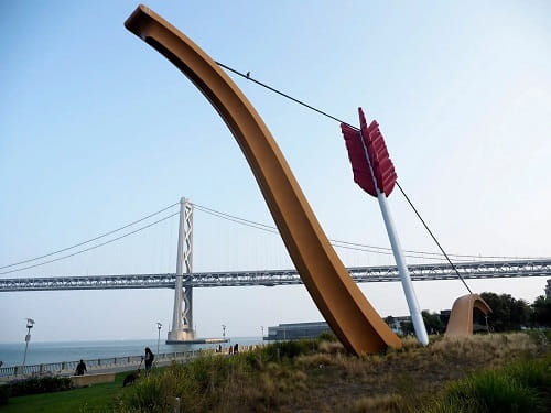 "Cupid’s Span," created by Claes Oldenburg and Ms. van Bruggen. Claes Oldenburg - Art Pop Artist