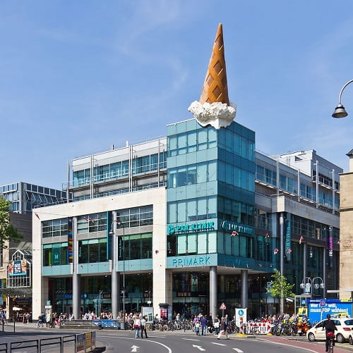 Dropped Cone, 2001 by Claes Oldenburg and Coosje van Bruggen. Claes Oldenburg 's Life and Art