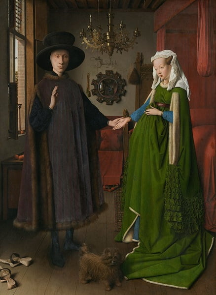 The Arnolfini Portrait, 1434 by Jan van Eyck - National Gallery, London - The Hidden Language of Symbols in Renaissance Art.